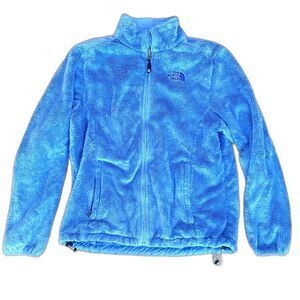 The North Face Jacket Zip Up Teddy Women's Size L Lavender/Blue
